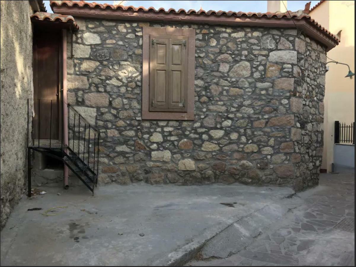 Wood And Stone In The Path Of Lava Villa Antissa Kültér fotó